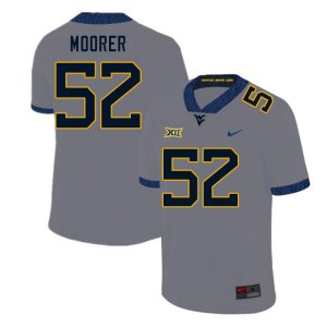 Men's West Virginia Mountaineers NCAA #52 Parker Moorer Gray Authentic Nike Stitched College Football Jersey BJ15G20EL